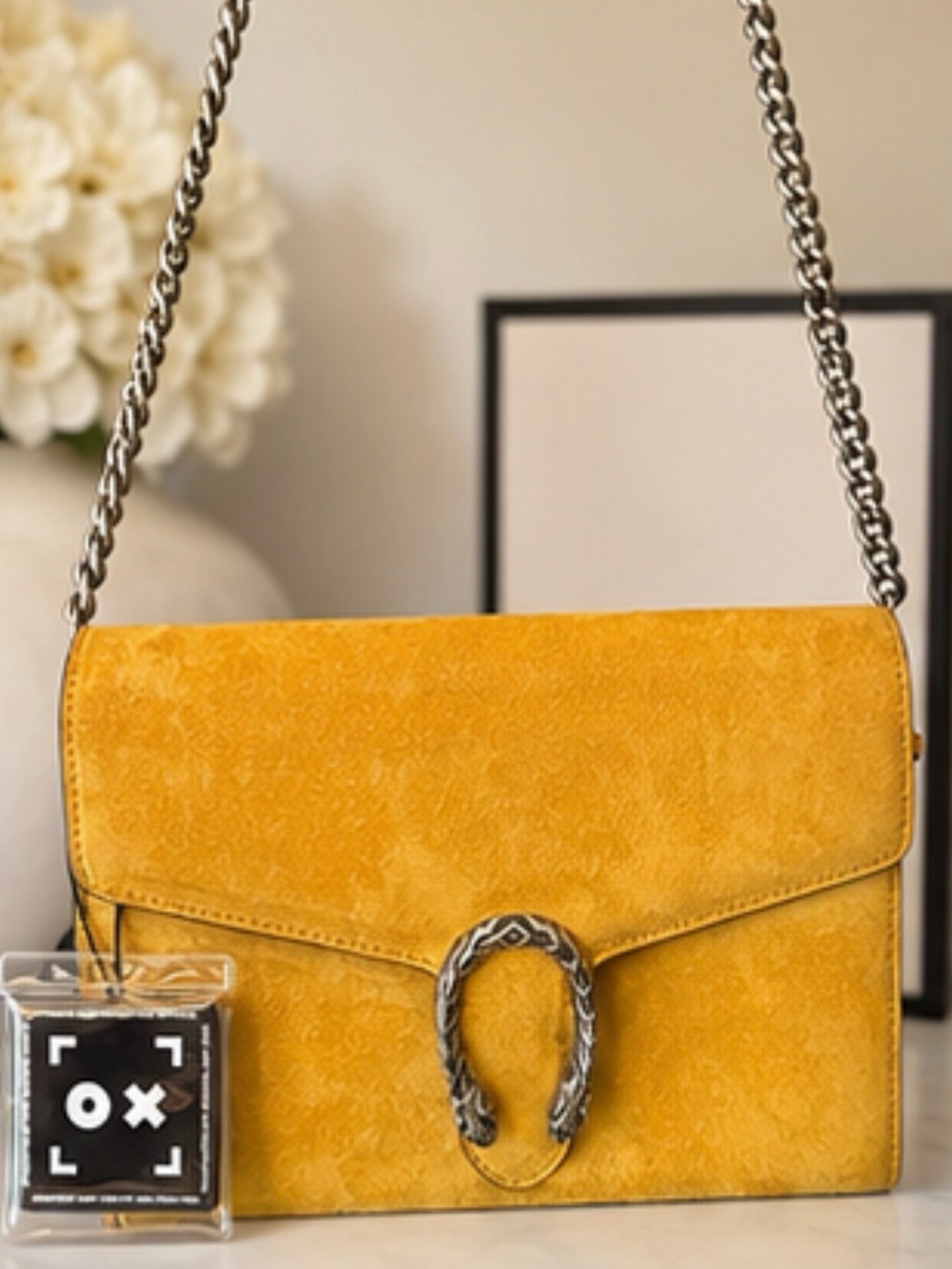 Gucci Dionysus Suede Wallet On Chain WOC in Rare Mustard Yellow COA INCLUDED 💛 - Picture 10 of 10